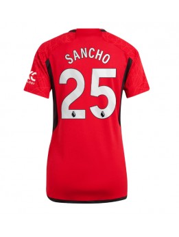Manchester United Jadon Sancho #25 Zenski Domaci Dres 2023-24 Kratak Rukavima